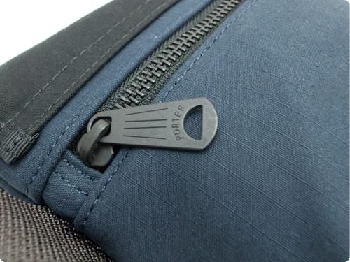MARGARET HOWELL x PORTER PVC LIGHT COTTON CANVAS POUCH 010BLACK