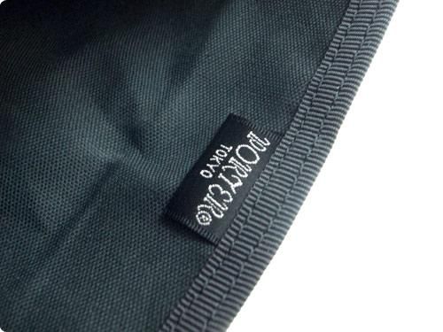 MARGARET HOWELL x PORTER PVC LIGHT COTTON CANVAS POUCH 010BLACK
