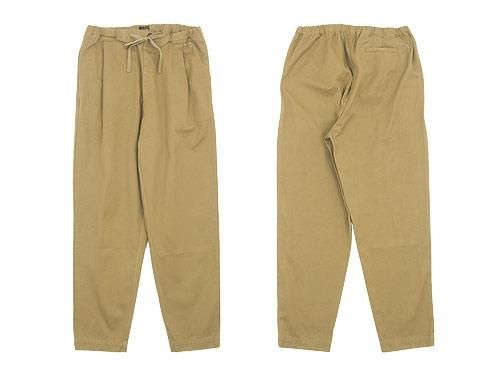 maillot mature drawstring tuck pants KHAKI BEIGE