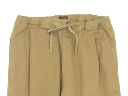 maillot mature drawstring tuck pants KHAKI BEIGE