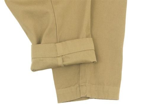 maillot mature drawstring tuck pants KHAKI BEIGE