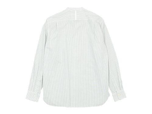 MHL. GRAPHIC COTTON STRIPE NO COLLAR SHIRTS 011WHITE ̥󥺡