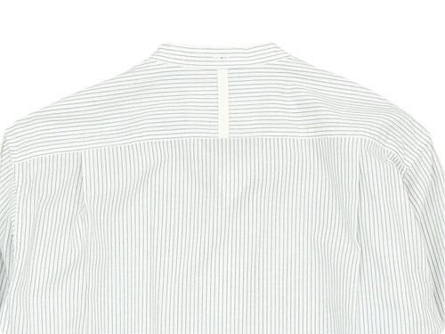 MHL. GRAPHIC COTTON STRIPE NO COLLAR SHIRTS 011WHITE ̥󥺡