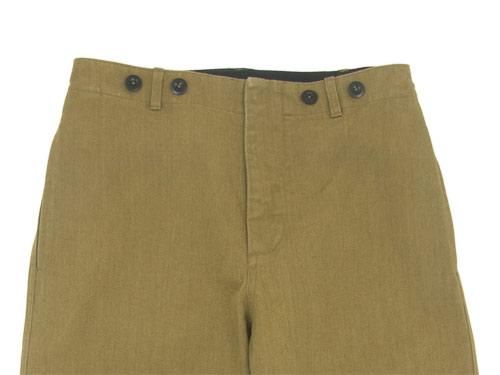MHL. HEAVY COTTON DRILL CINCHED BACK TROUSER 180OLIVE KHAKI ̥ǥ