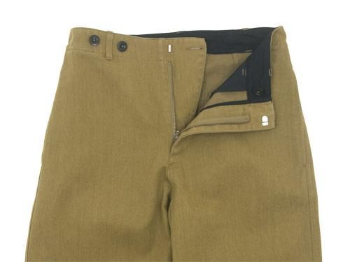 MHL. HEAVY COTTON DRILL CINCHED BACK TROUSER 180OLIVE KHAKI ̥ǥ