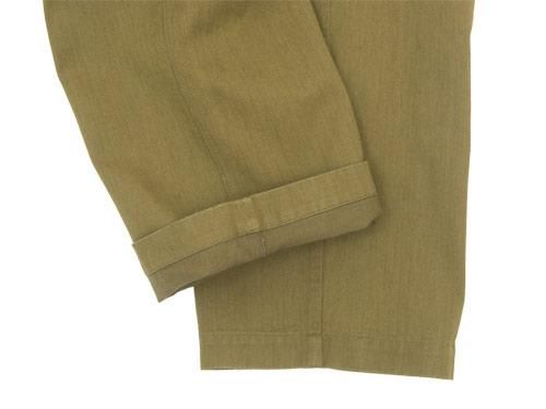MHL. HEAVY COTTON DRILL CINCHED BACK TROUSER 180OLIVE KHAKI ̥ǥ