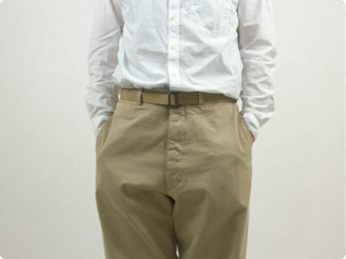 MHL. NARROW MILITARY BELT 043KHAKI