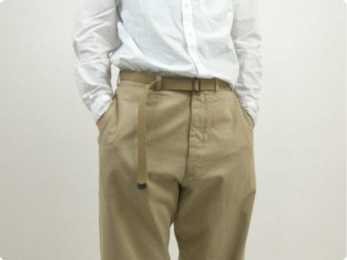 MHL. NARROW MILITARY BELT 043KHAKI