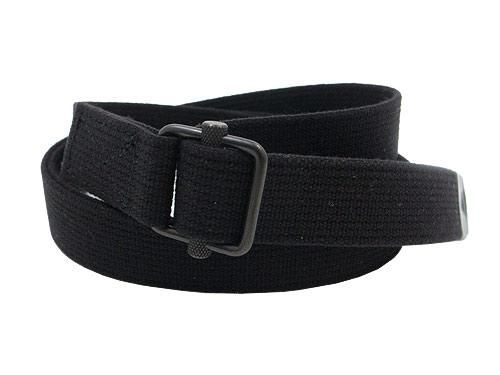 MHL. NARROW MILITARY BELT 10BLACK