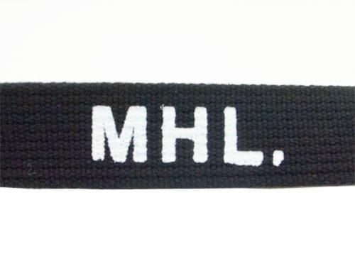 MHL. NARROW MILITARY BELT 10BLACK