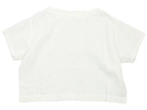 Atelier d'antan Tautʥȡ Half Sleeve Pullover WHITE