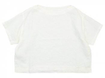 Atelier d'antan Taut（タウト） Half Sleeve Pullover WHITE