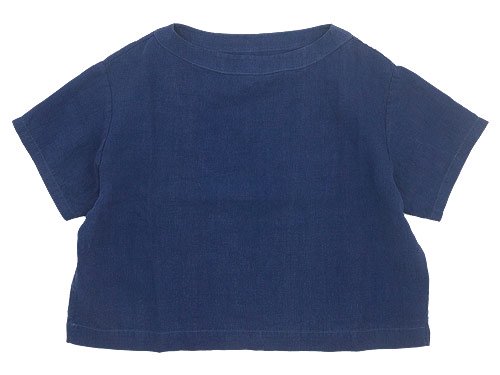 Atelier d'antan Tautʥȡ Half Sleeve Pullover NAVY