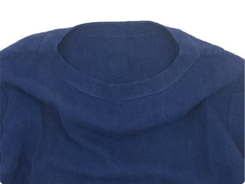 Atelier d'antan Tautʥȡ Half Sleeve Pullover NAVY