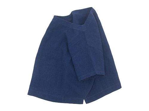 Atelier d'antan Tautʥȡ Half Sleeve Pullover NAVY