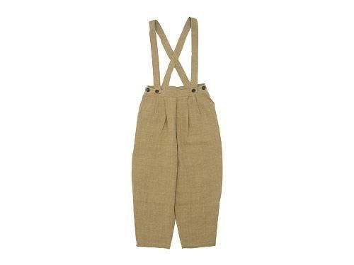 Atelier d'antan Dermitʥǥߥåȡ Suspenders Tuck Pants BEIGE