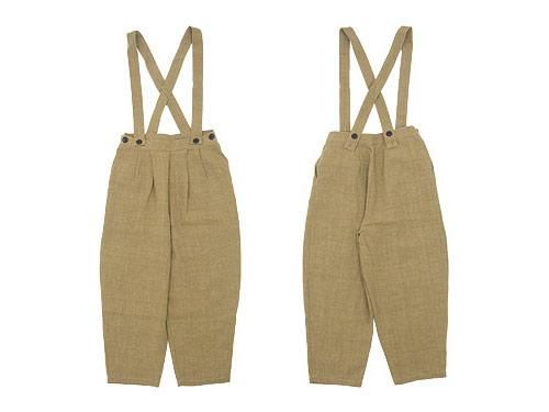 Atelier d'antan Dermitʥǥߥåȡ Suspenders Tuck Pants BEIGE