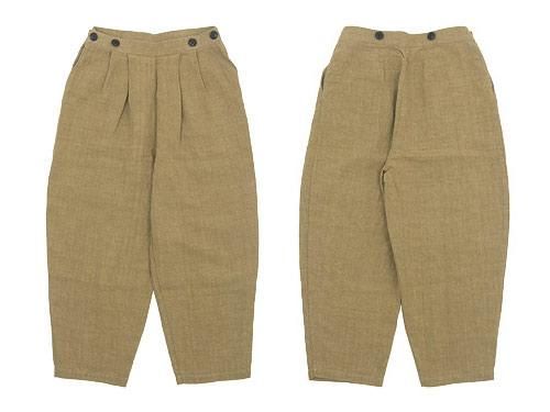 Atelier d'antan Dermitʥǥߥåȡ Suspenders Tuck Pants BEIGE