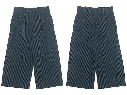 MHL. COTTON LINEN STRIPE TIE WAIST CULOTTES 121NAVY ̥ǥ