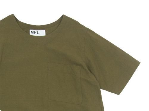 MHL. PLAIN COTTON LINEN PULLOVER DRESS 180OLIVE ̥ǥ