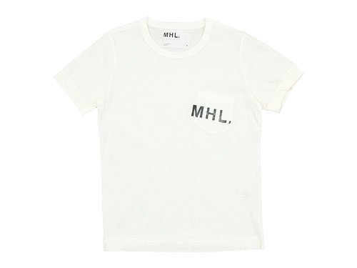 MHL. PRINTED JERSEY LOGO T 030WHITE 〔レディース〕 MHL.通販