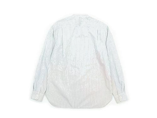 MHL. END ON END STRIPE COTTON NO COLLAR SHIRTS 033OFF WHITE ̥󥺡