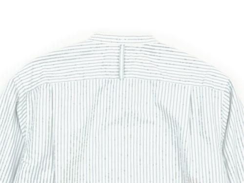 MHL. END ON END STRIPE COTTON NO COLLAR SHIRTS 033OFF WHITE ̥󥺡