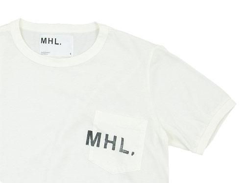 MHL. PRINTED JERSEY LOGO T 030WHITE̥󥺡