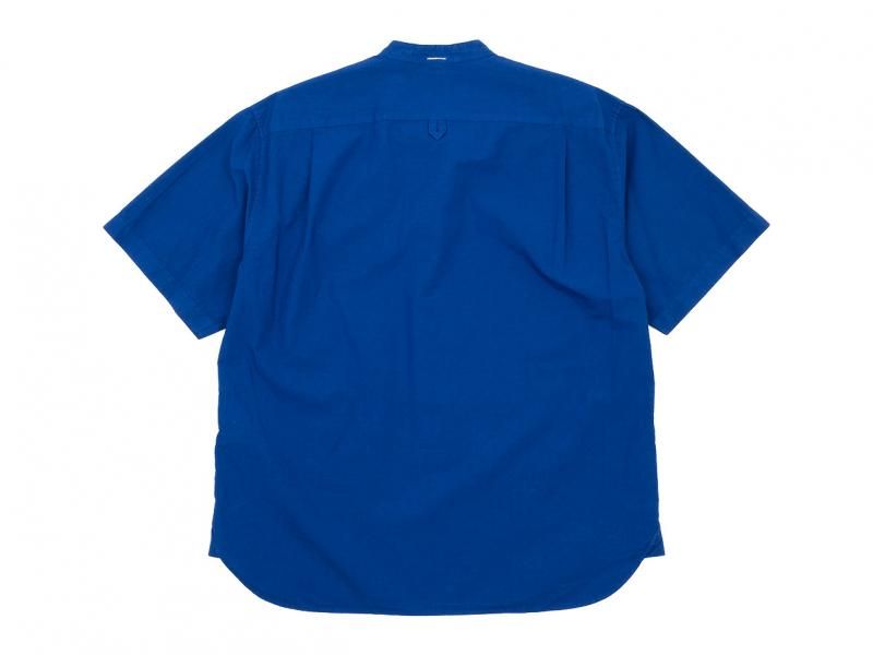 MHL. COTTON RAMIE POPLIN S/S SHIRTS 110BLUE ̥󥺡