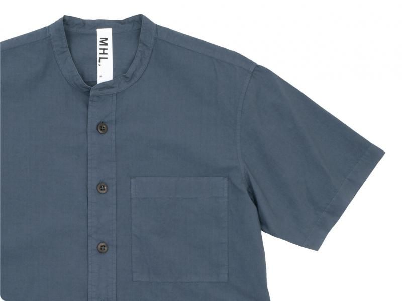MHL. COTTON RAMIE POPLIN S/S SHIRTS 022GRAY ̥󥺡