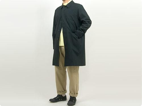 MARGARET HOWELL BARACUTA LIGHT COTTON POPLIN SOUTIEN COLLAR COAT 010BLACK ̥󥺡