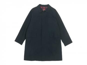 MARGARET HOWELL BARACUTA LIGHT COTTON POPLIN SOUTIEN COLLAR COAT 010BLACK  〔メンズ〕