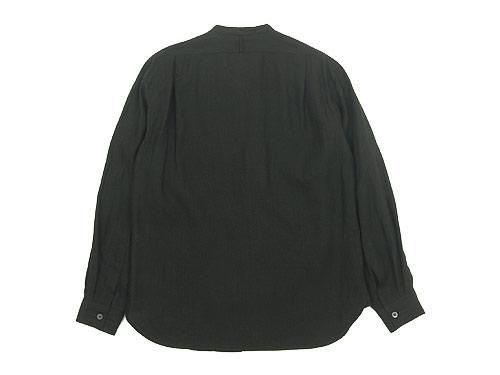 MARGARET HOWELL SHIRTING LINEN NO COLLAR SHIRTS 052BROWN ̥󥺡