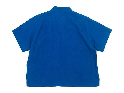 MARGARET HOWELL SHIRTING LINEN I S/S SHIRTS 110COBALT̥ǥ