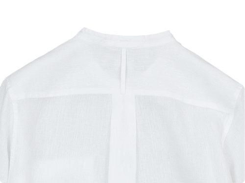 MARGARET HOWELL SHIRTING LINEN I NO COLLAR SHIRTS 030WHITE̥ǥ