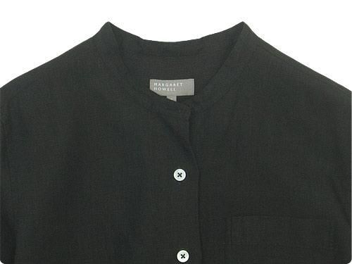 MARGARET HOWELL SHIRTING LINEN I NO COLLAR SHIRTS 052CAROB̥ǥ