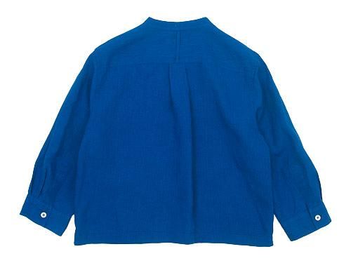 MARGARET HOWELL SHIRTING LINEN I NO COLLAR SHIRTS 110COBALT̥ǥ