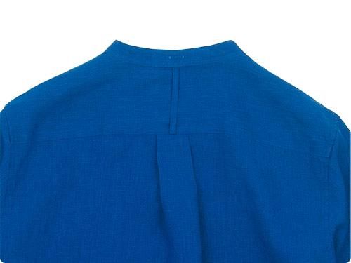 MARGARET HOWELL SHIRTING LINEN I NO COLLAR SHIRTS 110COBALT̥ǥ