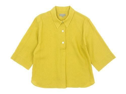 MARGARET HOWELL LINEN VOILE THREE BUTTON PULL ON SHIRTS 060CITRUS̥ǥ