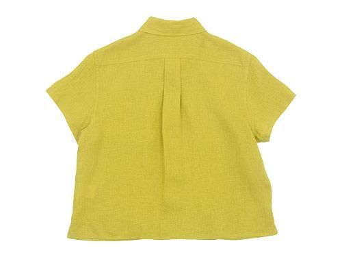 MARGARET HOWELL シャツ　イエローグリーン MARGARET HOWELL LINEN VOILE SMALL SHIRTS 060CITRUS〔レディース
