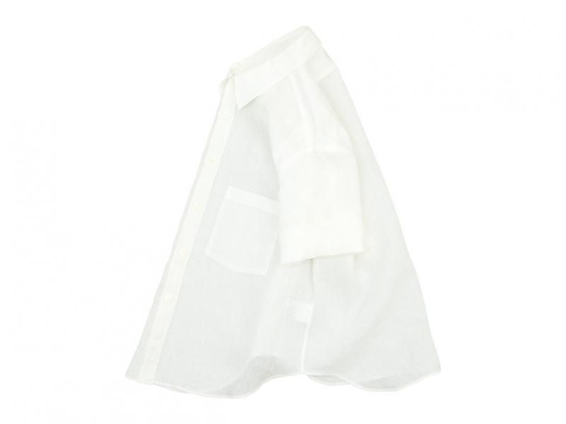 MARGARET HOWELL FINE LINEN S/S SHIRTS 030WHITE̥ǥ