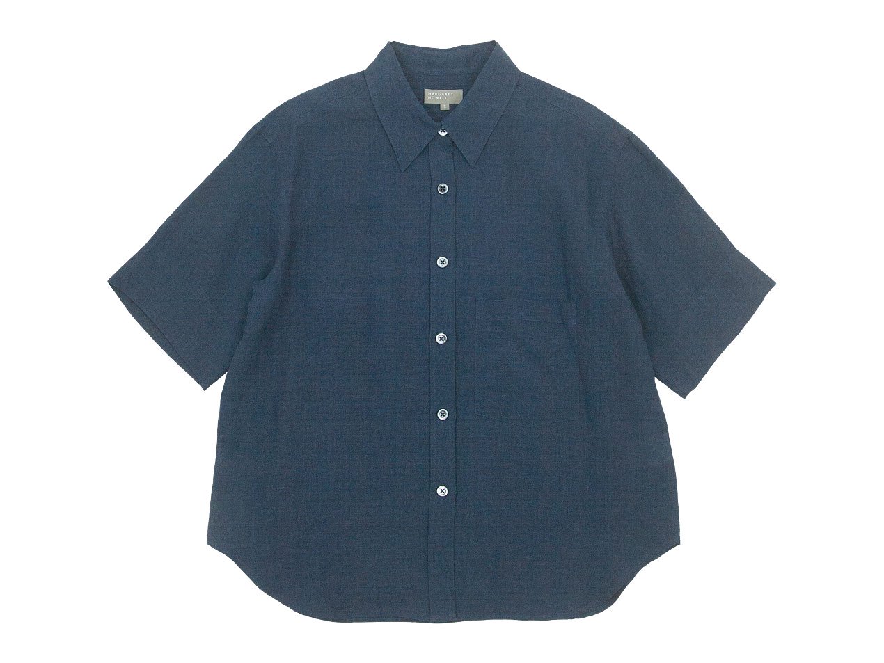 MARGARET HOWELL linen blue-gray shirt