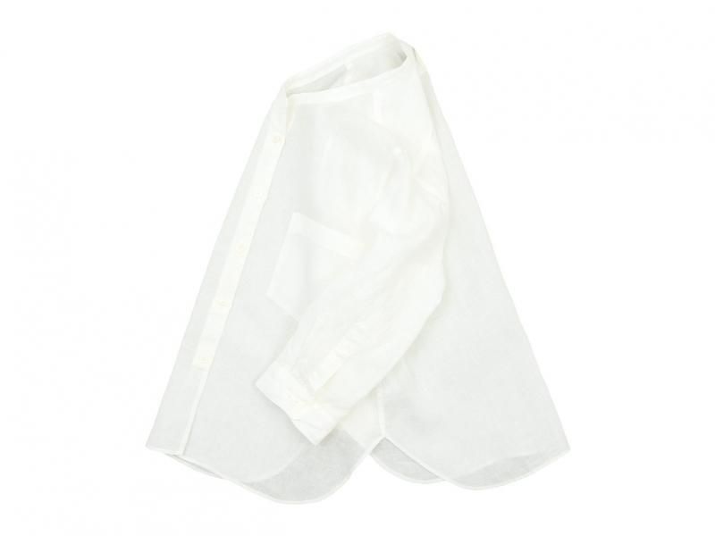 MARGARET HOWELL FINE LINEN NO COLLAR SHIRTS 030WHITE̥ǥ