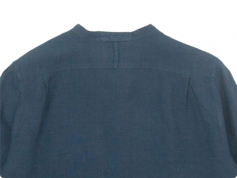 MARGARET HOWELL FINE LINEN NO COLLAR SHIRTS 027DARK GRAY̥ǥ