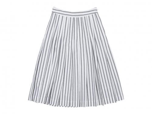 MARGARET HOWELL BOLD STRIPE COTTON LINEN SKIRT 〔レディース〕