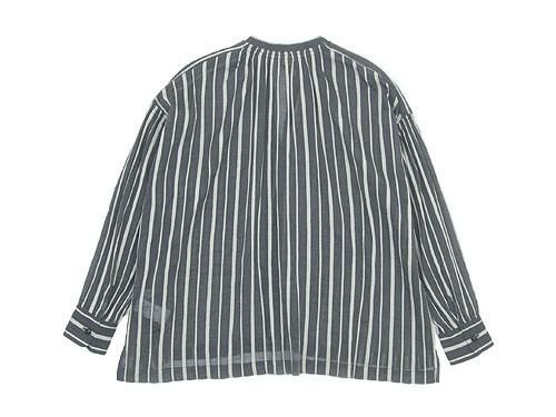 ordinary fits FLORIST BLOUSE STRIPE BLACK