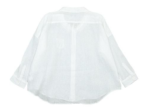ordinary fits BARBER SHIRT OFF WHITE
