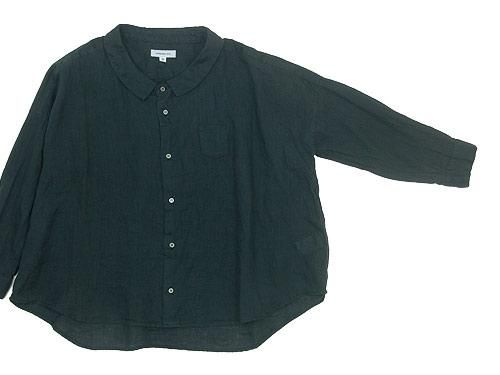ordinary fits BARBER SHIRT BLACK
