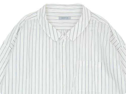 ordinary fits LONG BARBER SHIRT STRIPE BLACK