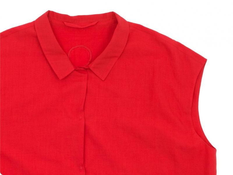 Atelier d'antan Stuckʥȥå No Sleeve Shirts RED